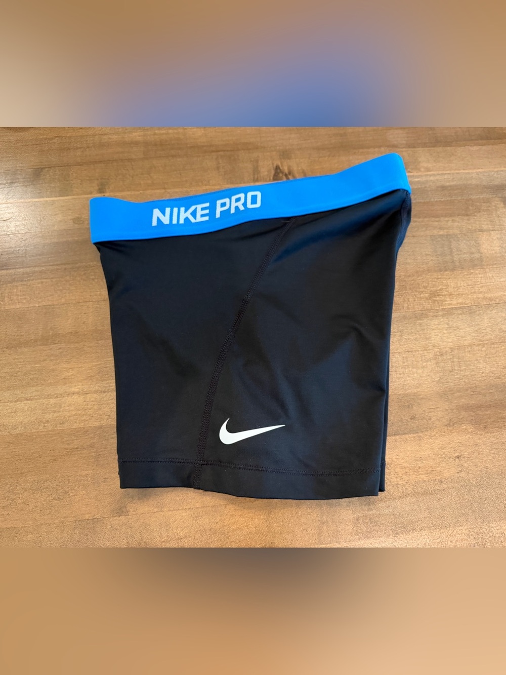 NIKE PRO COOL 3" TIGHTS BLACK/DEEP ROYAl BLUE